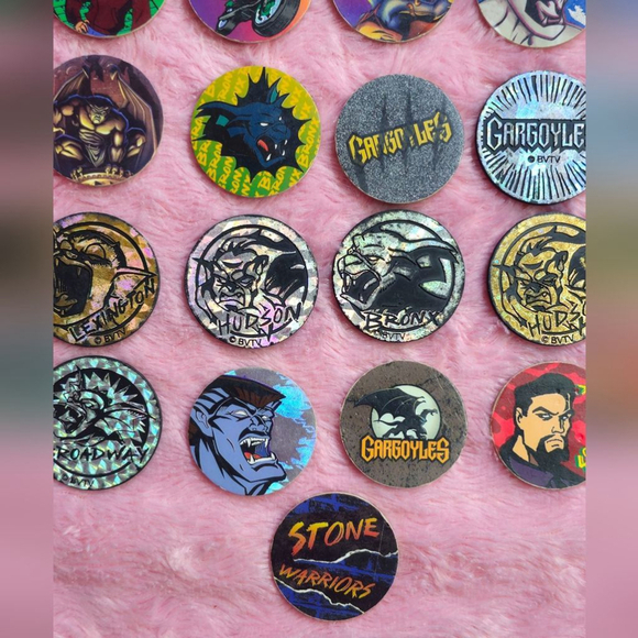 Vintage 1994 Gargoyles TV Show POGS & Slammers Set of 17 - Picture 5 of 5